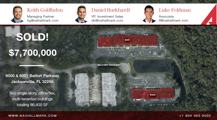 NAI Hallmark Represents $7,700,000 Sale of 8000 & 8001 Belfort Parkway