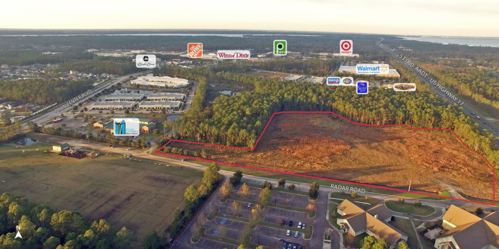 Over 11 acres of land on Radar Road at US Highway 17 will be used for a new apartment community.